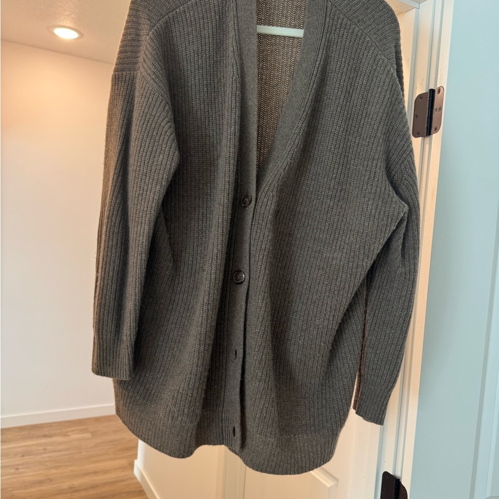 Cozy Taupe Brown Women's Cardigan Sweater
